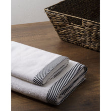 Load image into Gallery viewer, Kit toalla, toalla de cuerpo, toalla de manos, baño, 100% algodón, blanco
