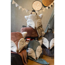Load image into Gallery viewer, Manta Foxy Alaska Stone, manta, cobija, abrigo, niños, cama, habitación
